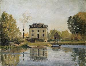 Alfred Sisley Factory on the banks of the Seine. Bougival Spain oil painting art